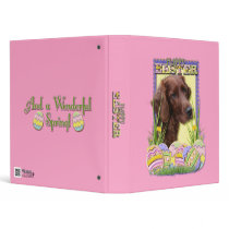 Easter Egg Cookies - Irish Setter Vinyl Binder