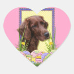 Easter Egg Cookies - Irish Setter Heart Stickers