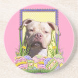 Easter Egg Cookies - Pitbull - Jersey Girl Coaster