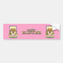Easter Egg Cookies - Pomeranian Bumper Sticker