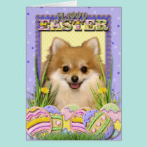 Easter Egg Cookies - Pomeranian cards