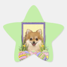 Easter Egg Cookies - Pomeranian Star Sticker