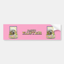 Easter Egg Cookies - Poodle - Apricot Bumper Stickers