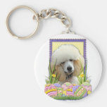 Easter Egg Cookies - Poodle - Apricot Key Chain