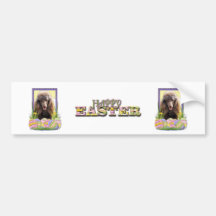 Easter Egg Cookies - Poodle - Chocolate Bumper Stickers