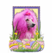 Easter Egg Cookies - Poodle - Pink Acrylic Cut Out