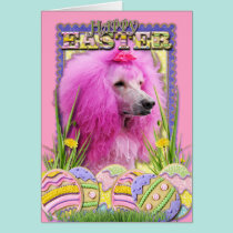 Easter Egg Cookies - Poodle - Pink cards