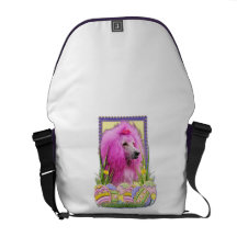 Easter Egg Cookies - Poodle - Pink Commuter Bag