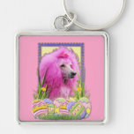 Easter Egg Cookies - Poodle - Pink Keychain