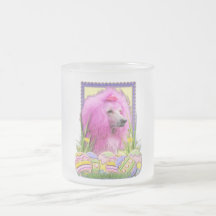 Easter Egg Cookies - Poodle - Pink Mugs