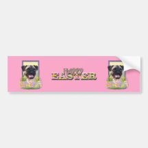 Easter Egg Cookies - Pug Bumper Sticker