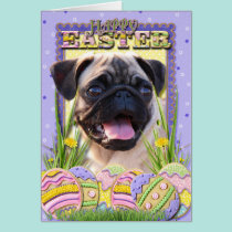 Easter Egg Cookies - Pug cards