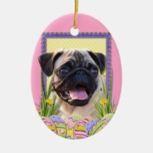 Easter Egg Cookies - Pug Ornaments