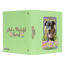 Easter Egg Cookies - Rottweiler Vinyl Binder