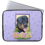 Easter Egg Cookies - Rottweiler - Harley Laptop Sleeve