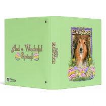 Easter Egg Cookies - Sheltie Vinyl Binder