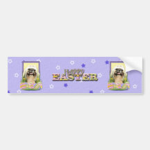 Easter Egg Cookies - Shih Tzu - Opal Bumper Sticker