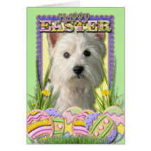 Easter Egg Cookies - West Highland Terrier Card