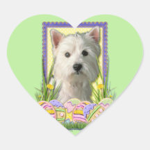 Easter Egg Cookies - West Highland Terrier Stickers