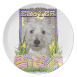 Easter Egg Cookies - West Highland Terrier - Tank Dinner Plates