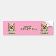 Easter Egg Cookies - Yorkshire Terrier Bumper Stickers