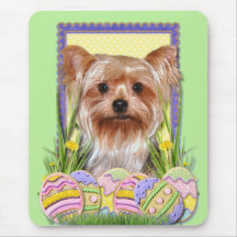 Easter Egg Cookies - Yorkshire Terrier Mousepad