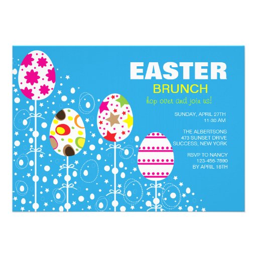 Easter Egg Follies Invitation (front side)