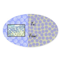 Easter Egg Gift Tag Stickers, oval stickers