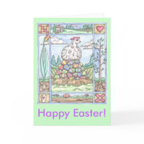 Easter Egg Hen, Happy Easter! Cards