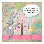 Easter Egg Hunt Customized Birthday Invitations