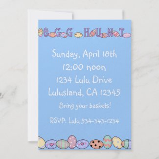 Easter Egg Hunt Invitation invitation