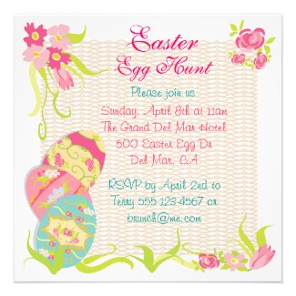 Easter Egg Hunt Invitation Party