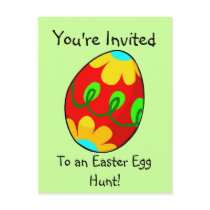 Easter Egg Hunt Invitation Postcard