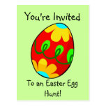 Easter Egg Hunt Invitation Postcard