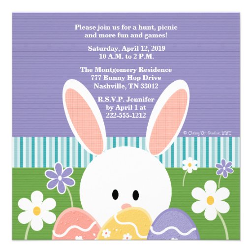 Easter Egg Hunt Invitations