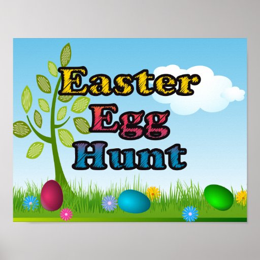 Easter Egg Hunt Poster Zazzle