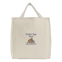 Easter Egg Hunt Tote Bag embroidered bags by silly_strings Easter Egg Hunt Tote Bag embroidered bags