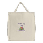 Easter Egg Hunt Tote Bag embroidered bags