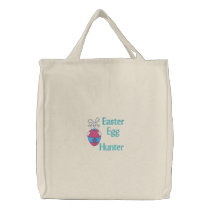 Easter Egg Hunter embroidered bags by silly_strings Easter Egg Hunter embroidered bags