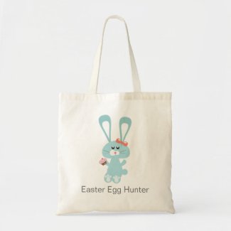 Easter Egg Hunter Tote Bags