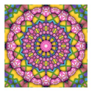 Easter Egg Kaleidoscope Poster print