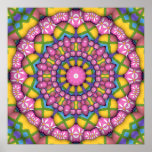 Easter Egg Kaleidoscope Poster