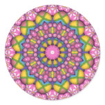 Easter Egg Kaleidoscope Round Sticker