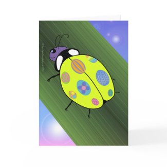 Easter Egg Ladybug card