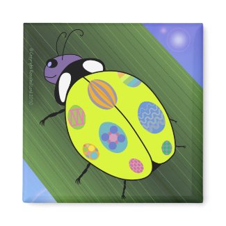 Easter Egg Ladybug magnet