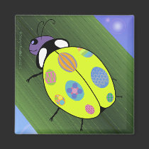Easter Egg Ladybug magnets