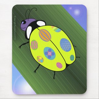Easter Egg Ladybug mousepad