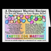 Easter Egg Martini Recipe Cards cards