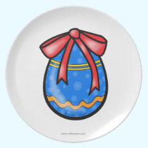 Easter egg plates
