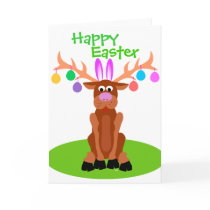 Easter Egg Reindeer Card